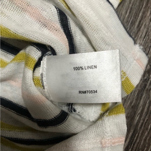 Orvis 100% Linen Striped T-shirt - Multicolor - Picture 3 of 4